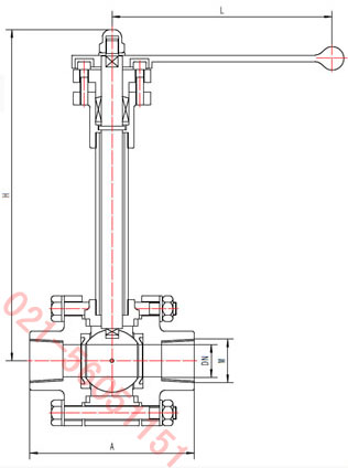 DQ11F-16P低温球阀结构图
